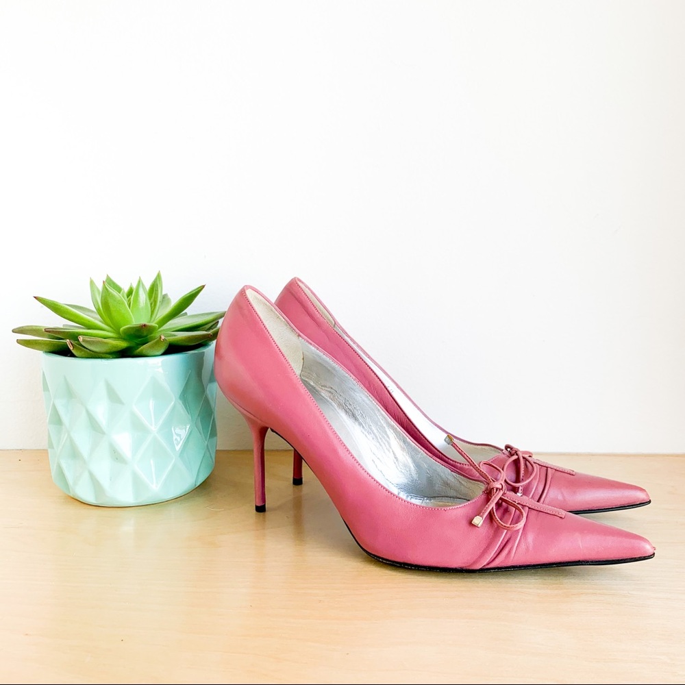 🇮🇹 DOLCE & GABBANA mauve pink leather shoes